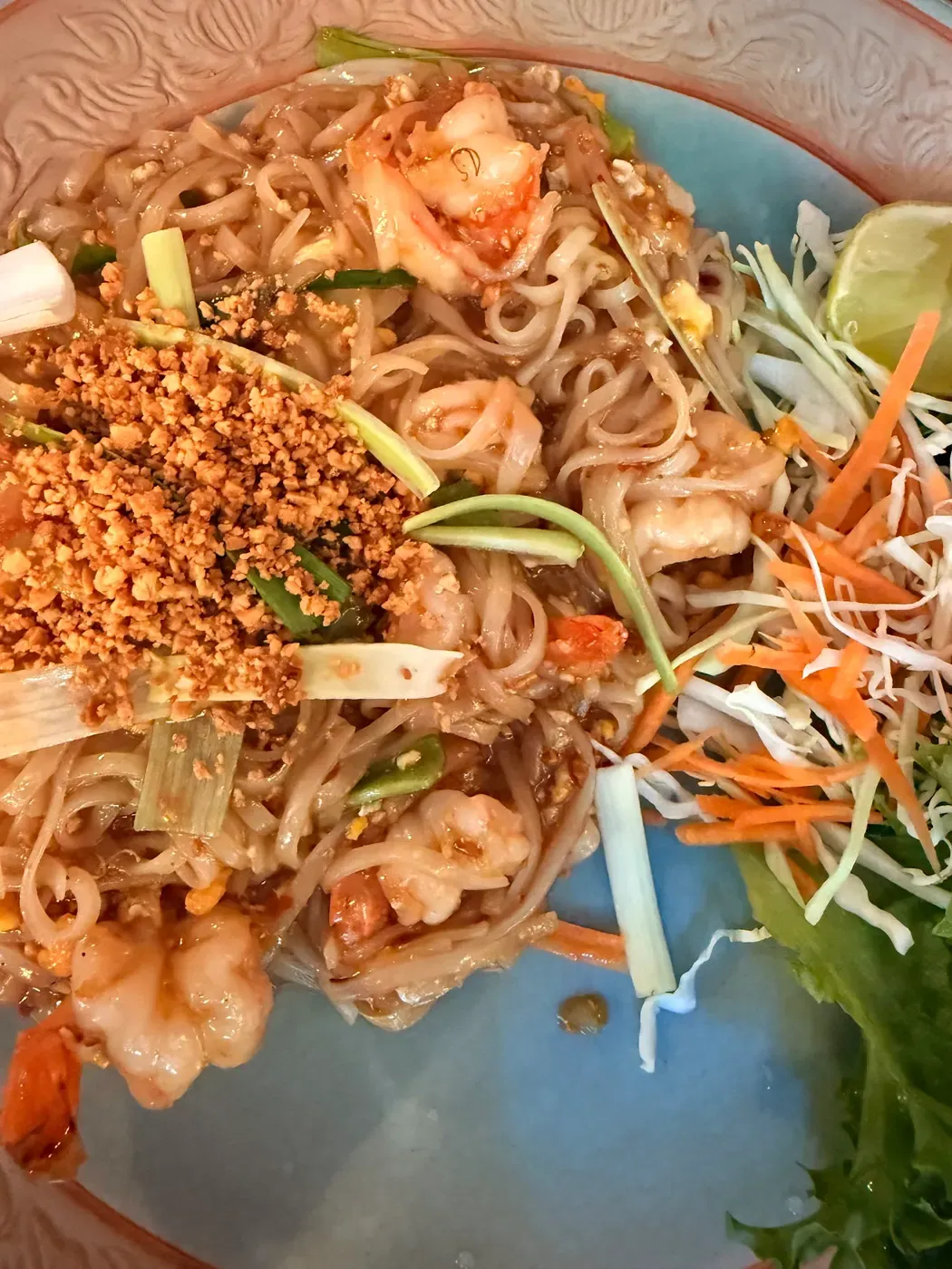 Pad Thai med scampi